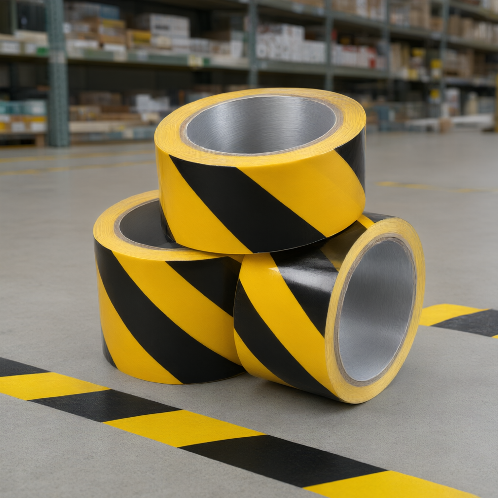 Yellow Black Floor Tape