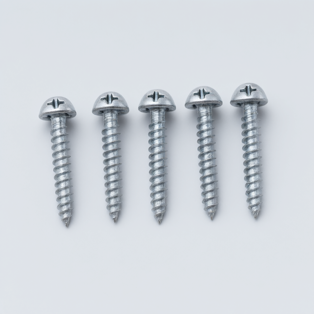 Silver Flat Head Wood Screws - Image 2