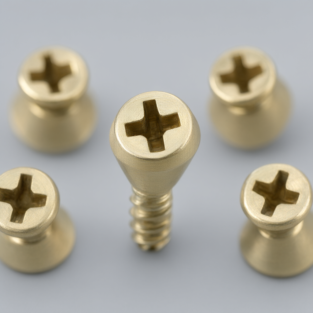 Gold Flat Head Wood Screws - Image 3