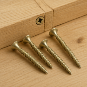 Gold Flat Head Wood Screws